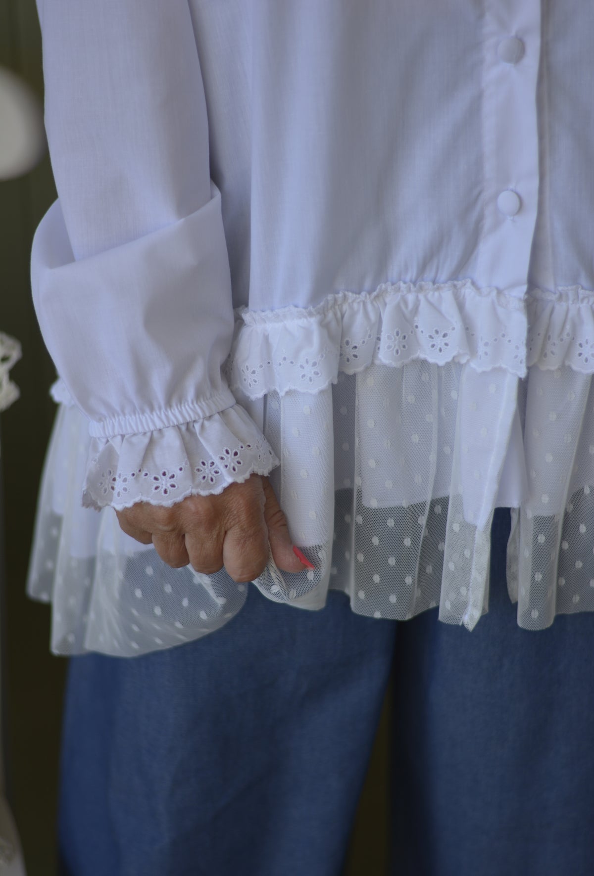 Túnica Branca com Tule