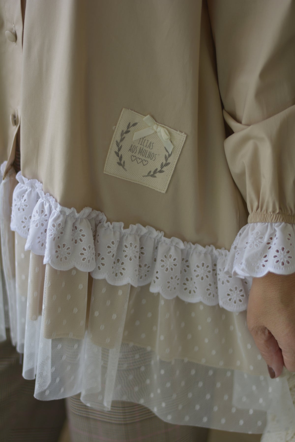 Túnica Creme com Tule