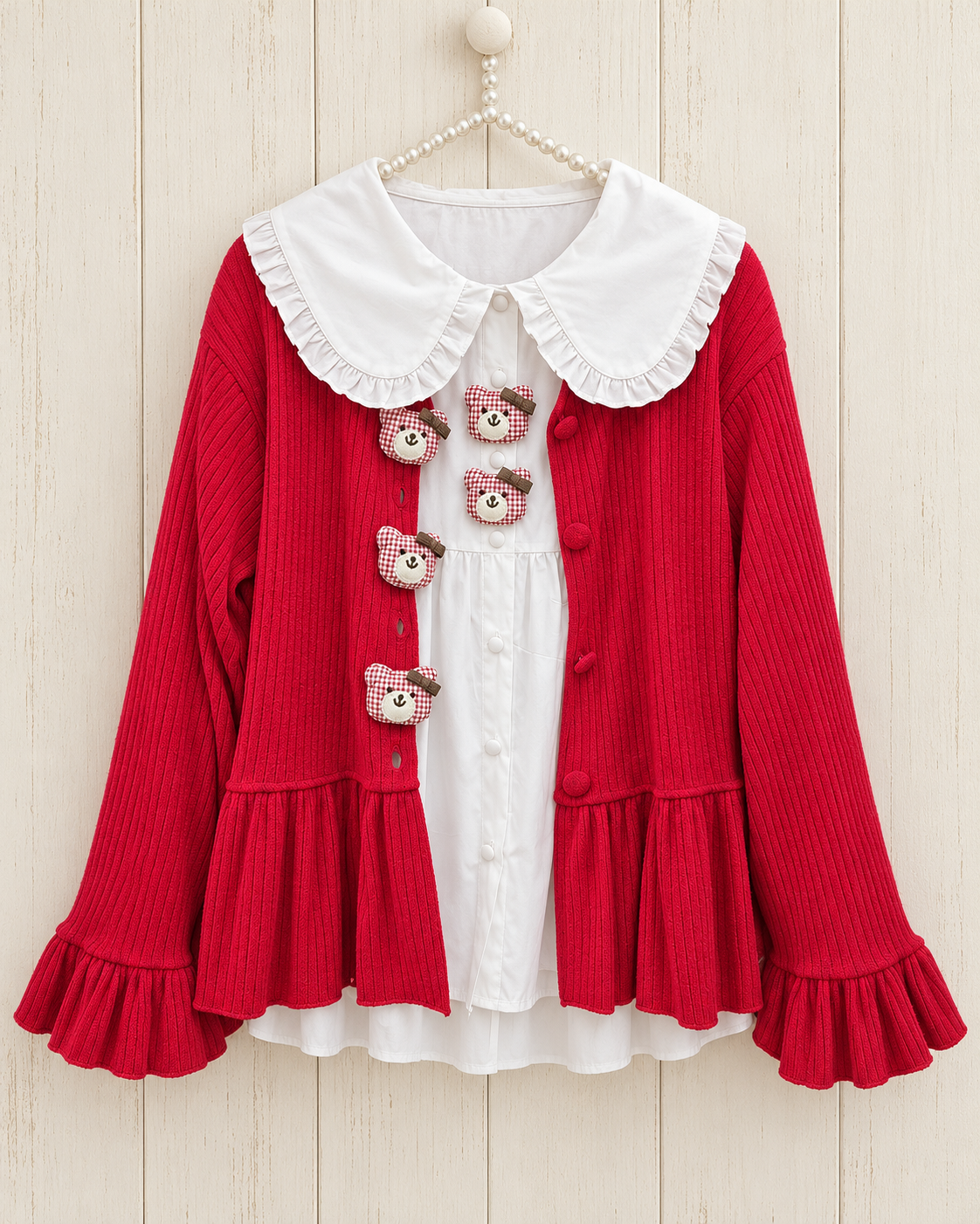 Casaco Vermelho Ursinhos