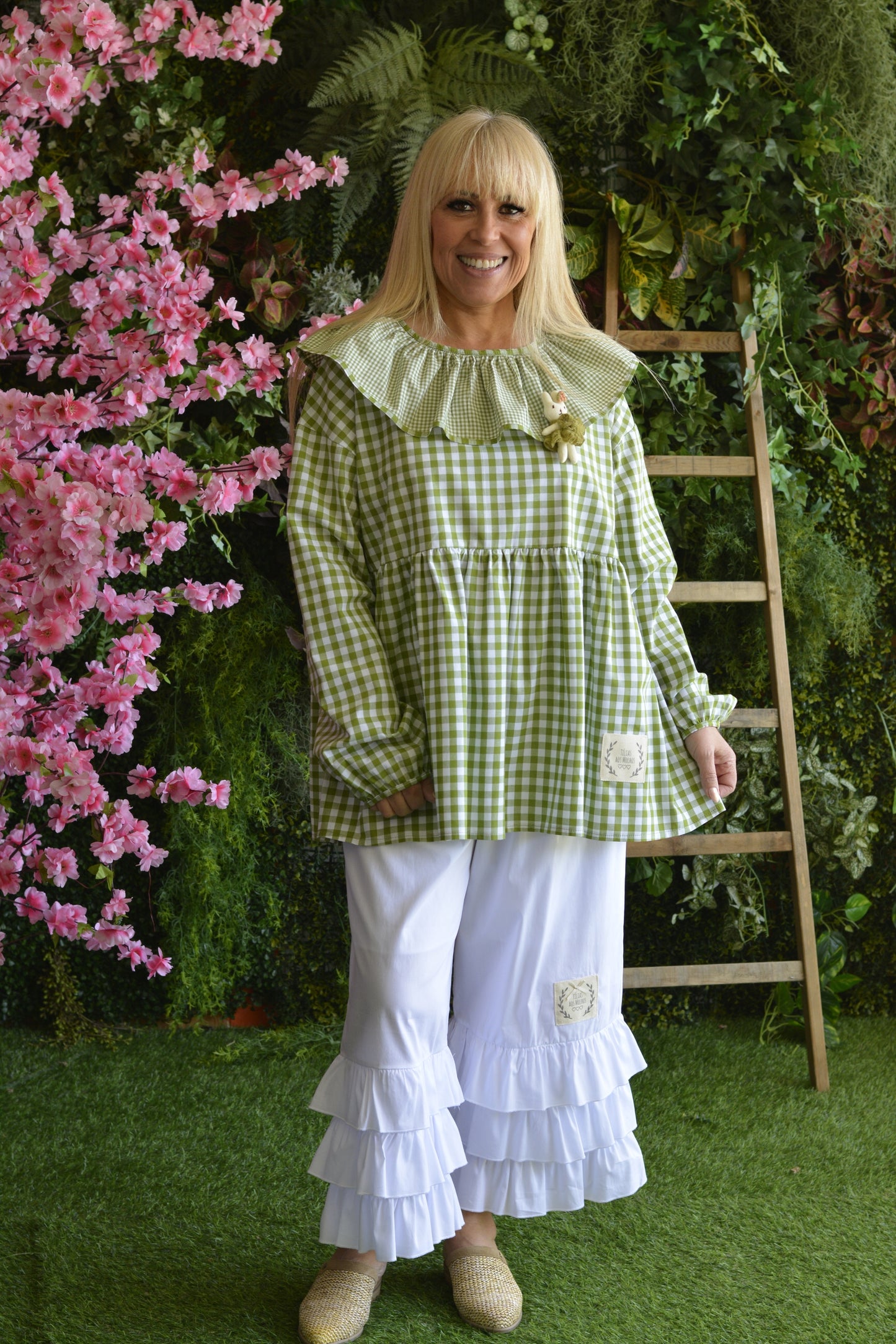Túnica Quadrados Verde