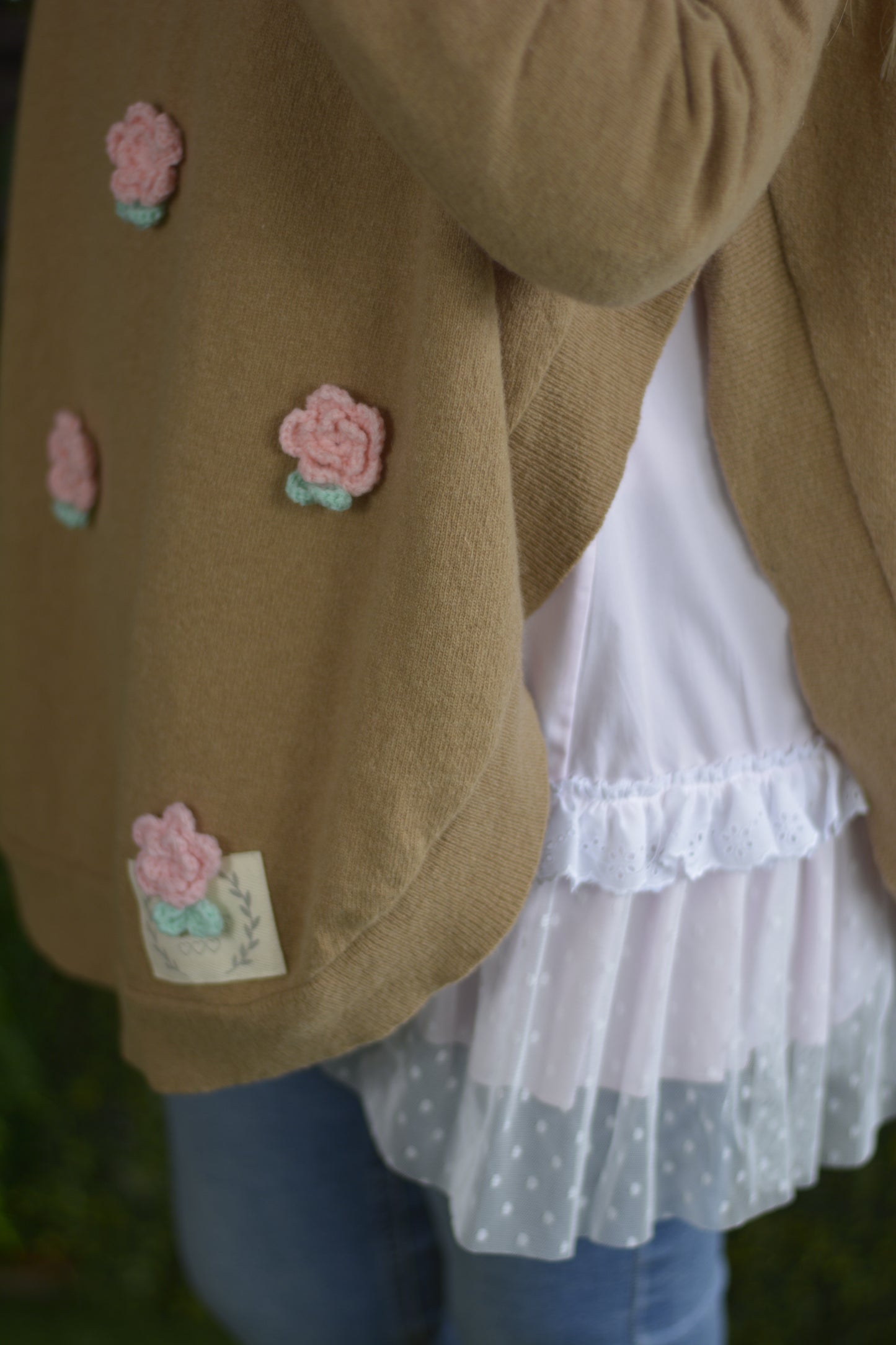 Camisola Lambezul Creme Flores