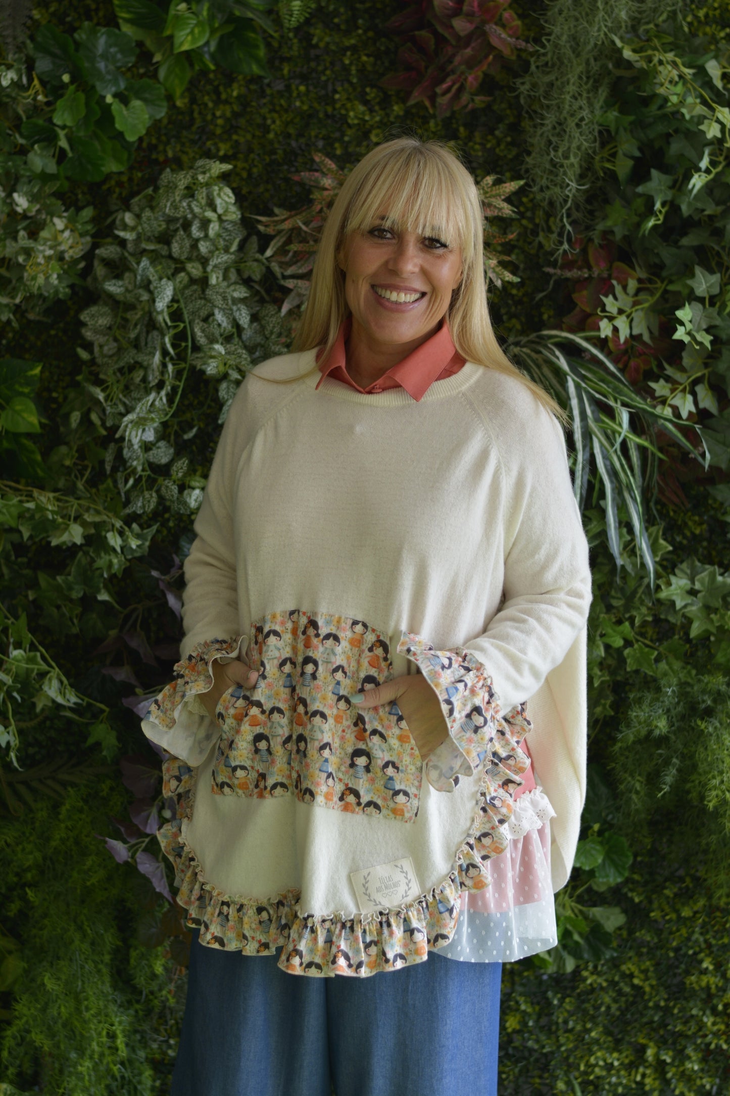 Camisola Lambezul Cru Bolso Bonecas