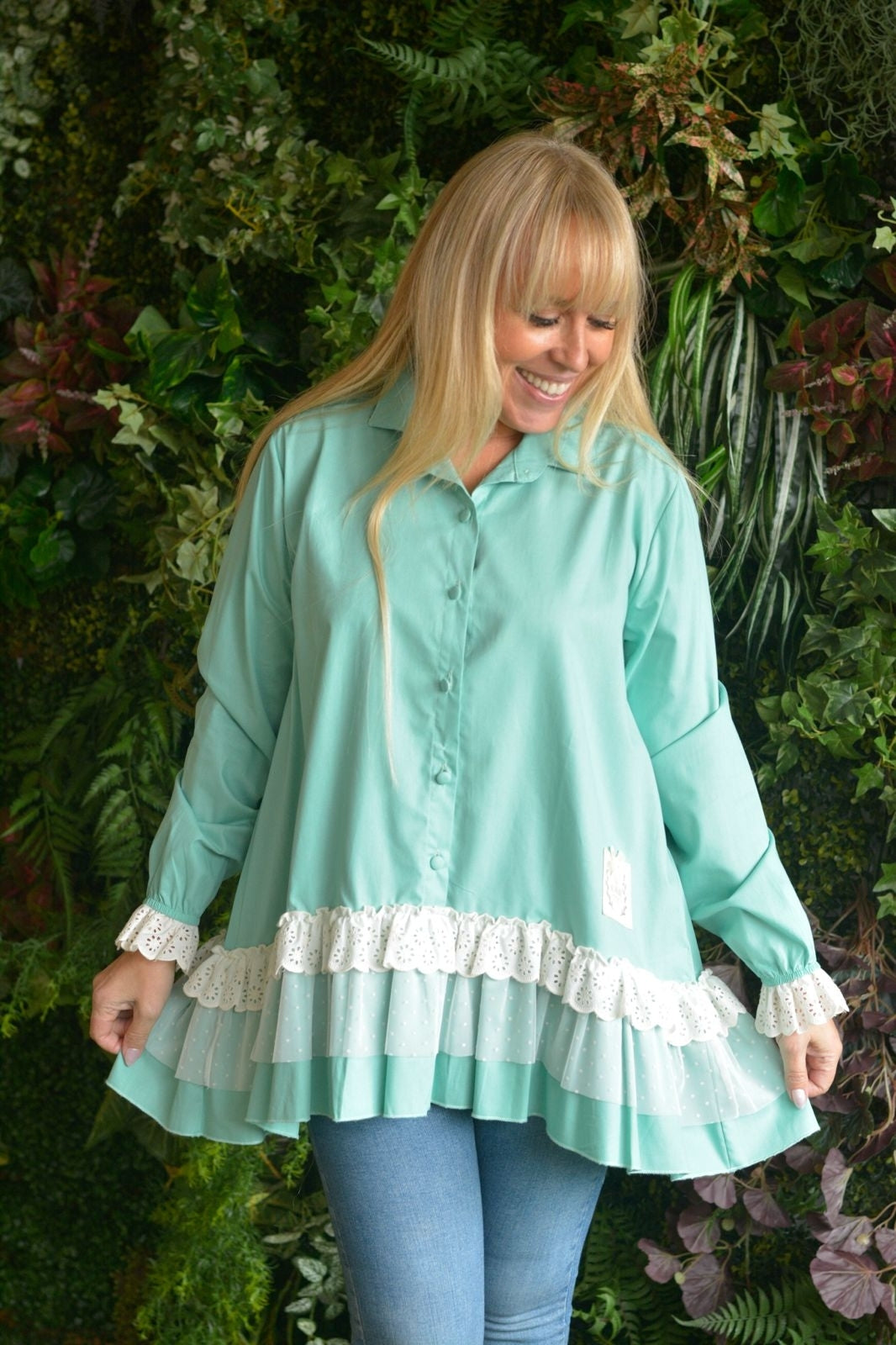 Camisola Lambezul Cru Patch Crochet