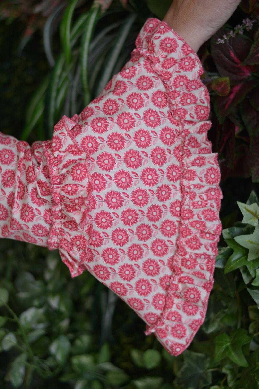 Camisa flores rosa