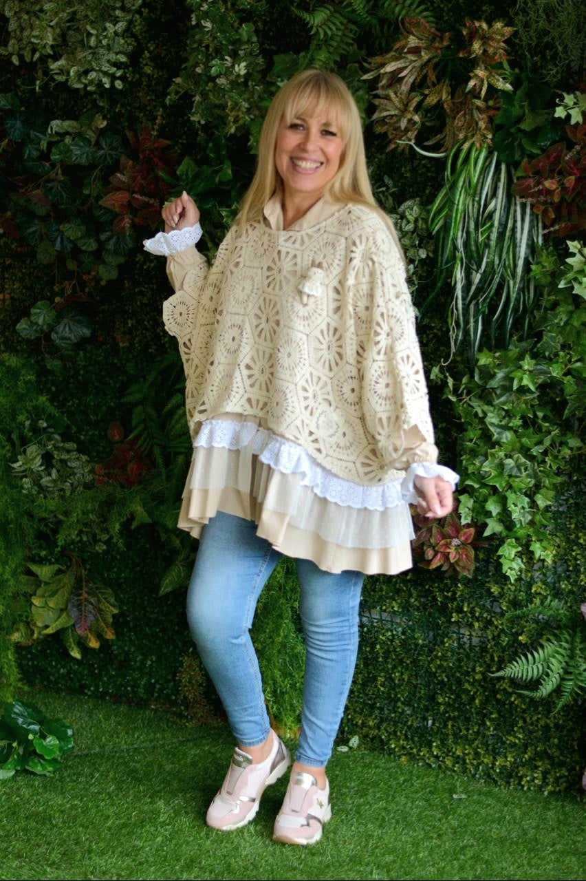 Poncho crochet