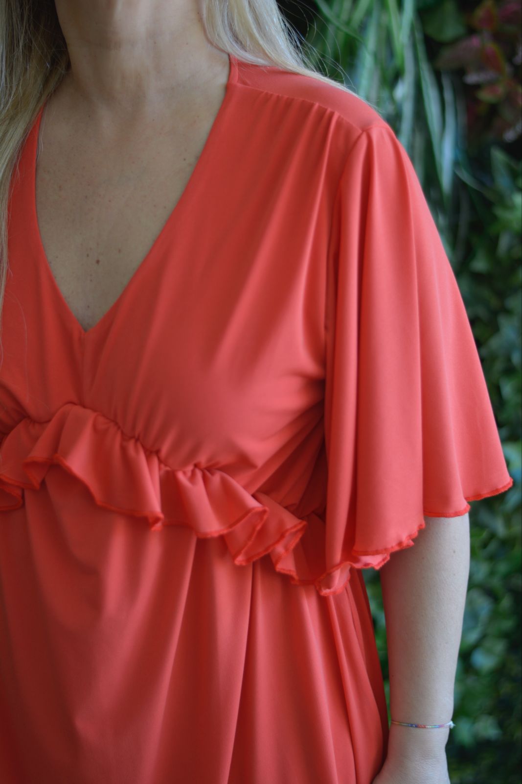 Vestido curto laranja