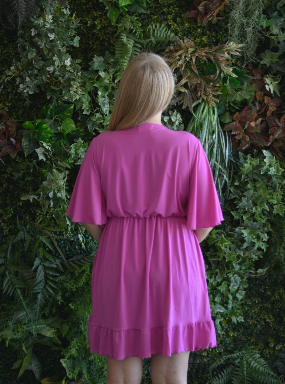 Vestido Curto Beringela