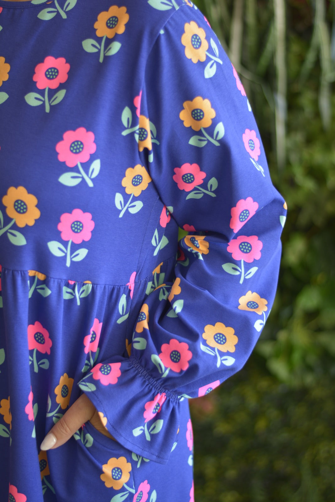 Vestido Azulão Flores