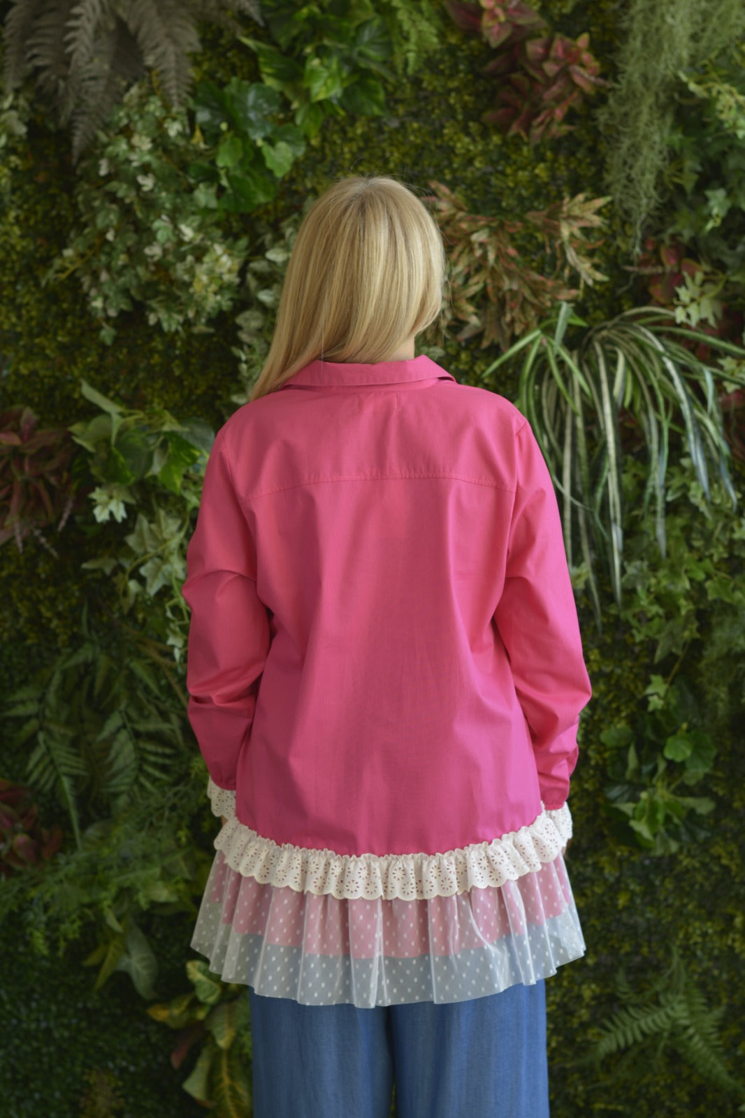 Túnica Fuschia com Tule