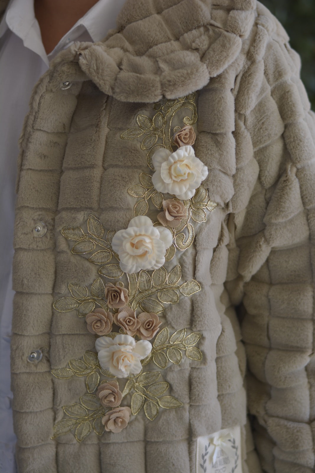 Casaco Pelo Creme