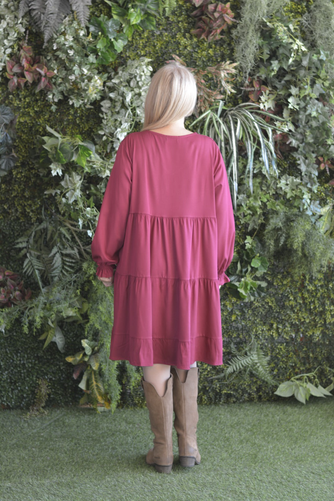 Vestido Bordeaux