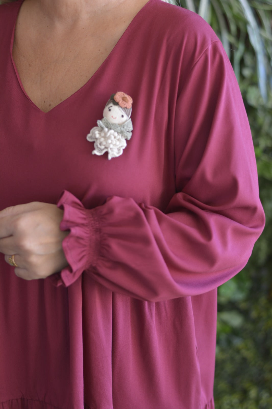 Vestido Bordeaux