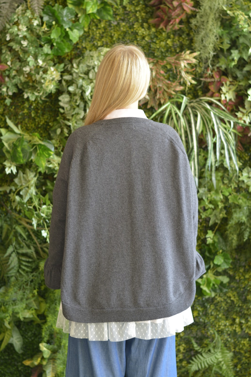 Camisola Lambezul Antracite Flores