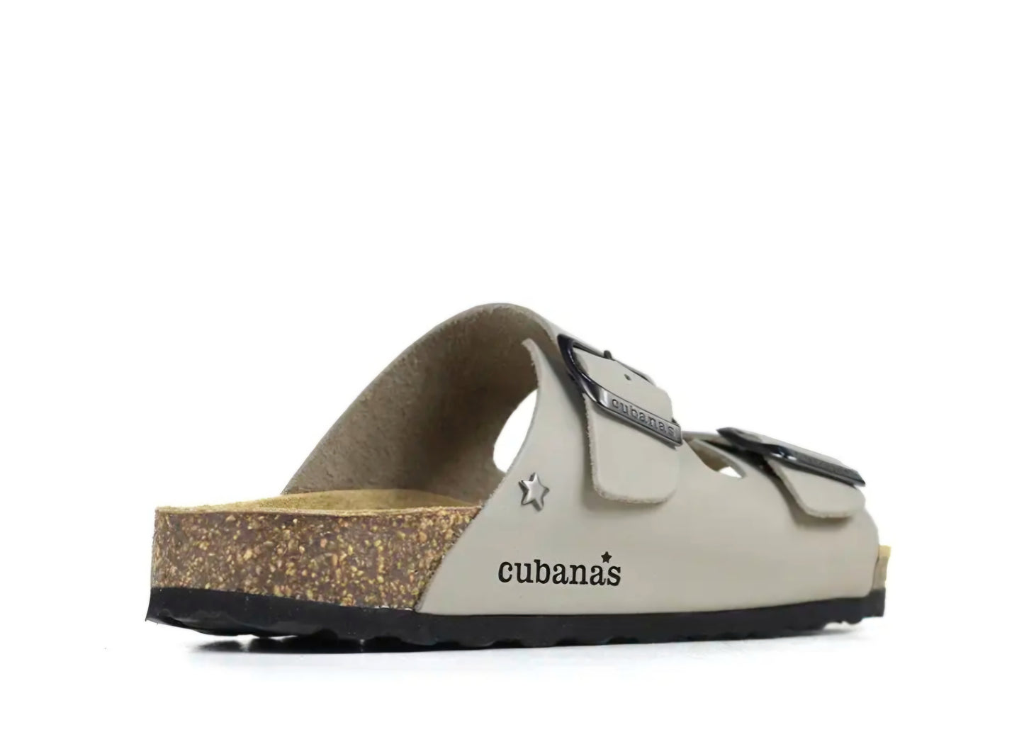 Sandálias Cubanas em zpele Off-white