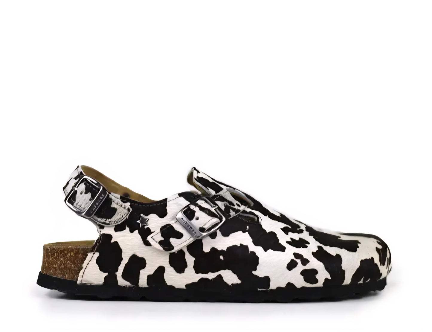 Sandálias Cubanas Fechadas Animal Print