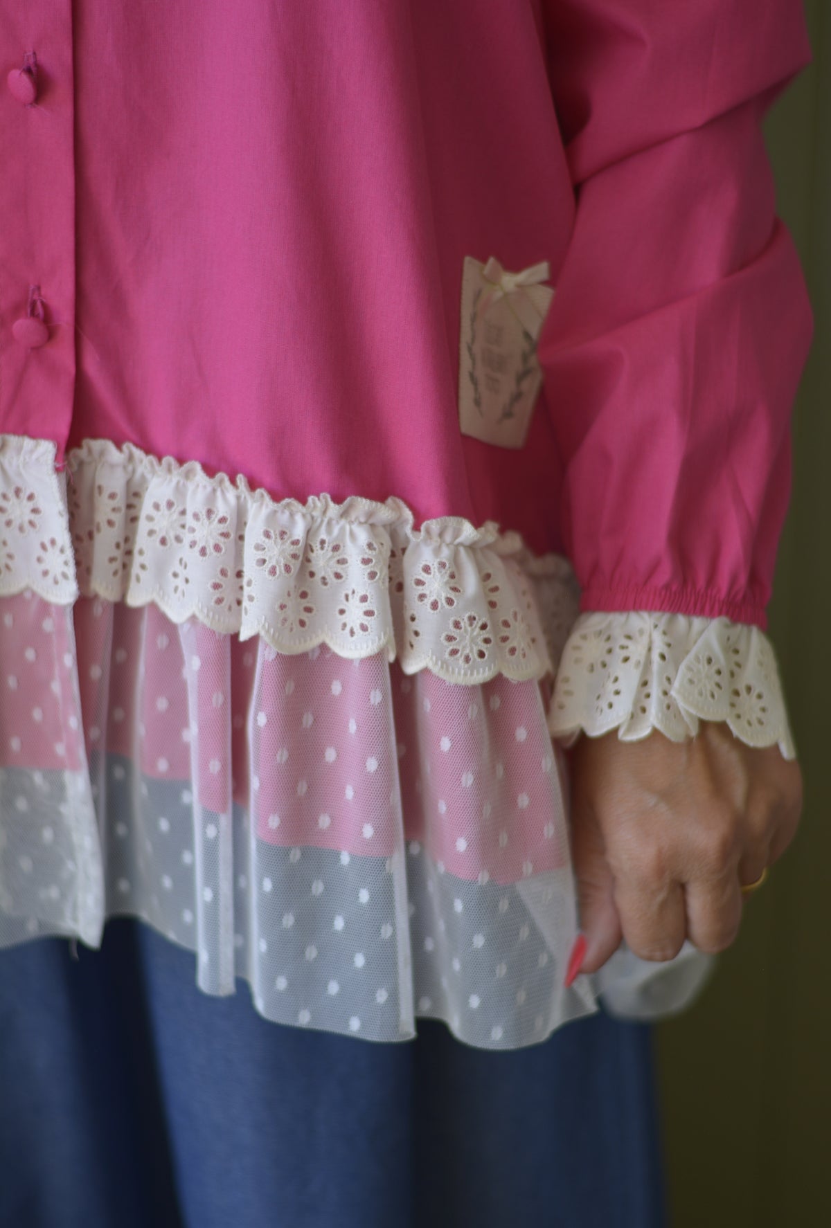 Túnica Fuschia com Tule