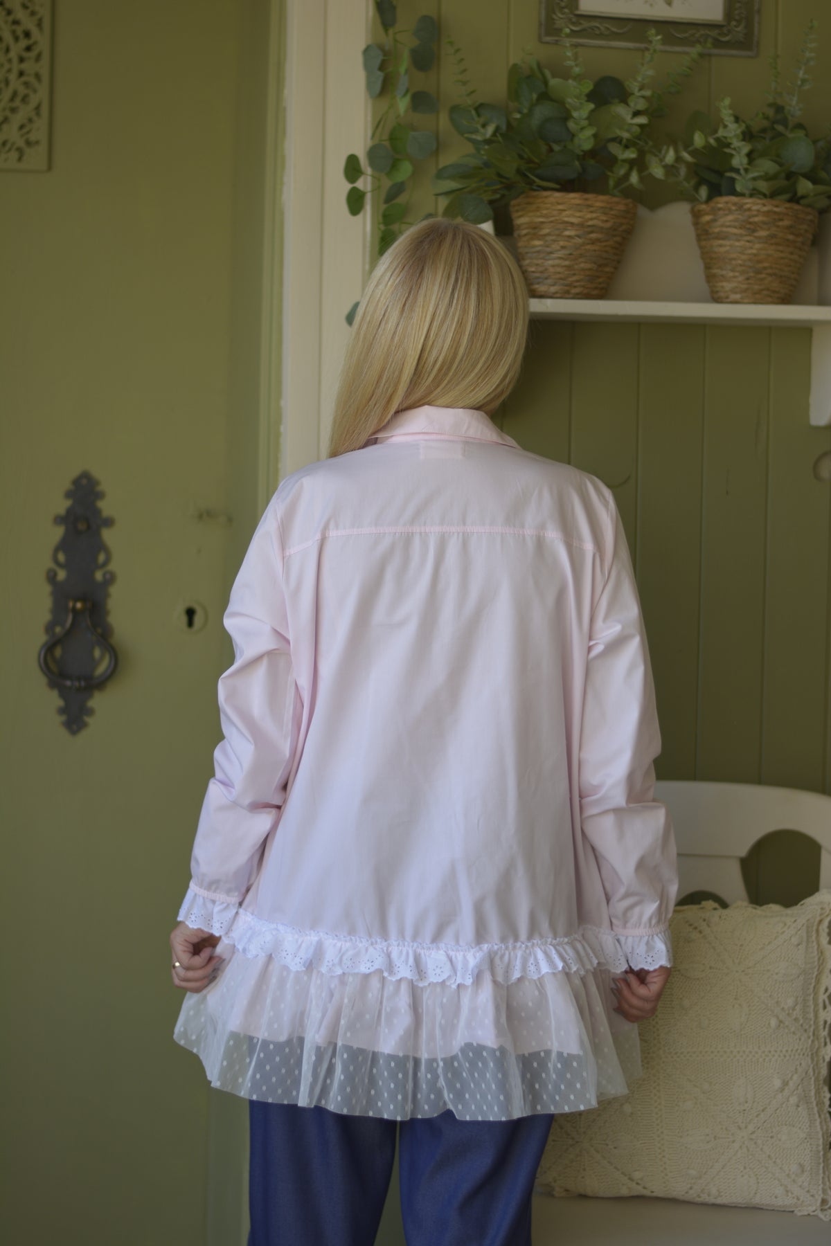Túnica Rosa Bebé com Tule