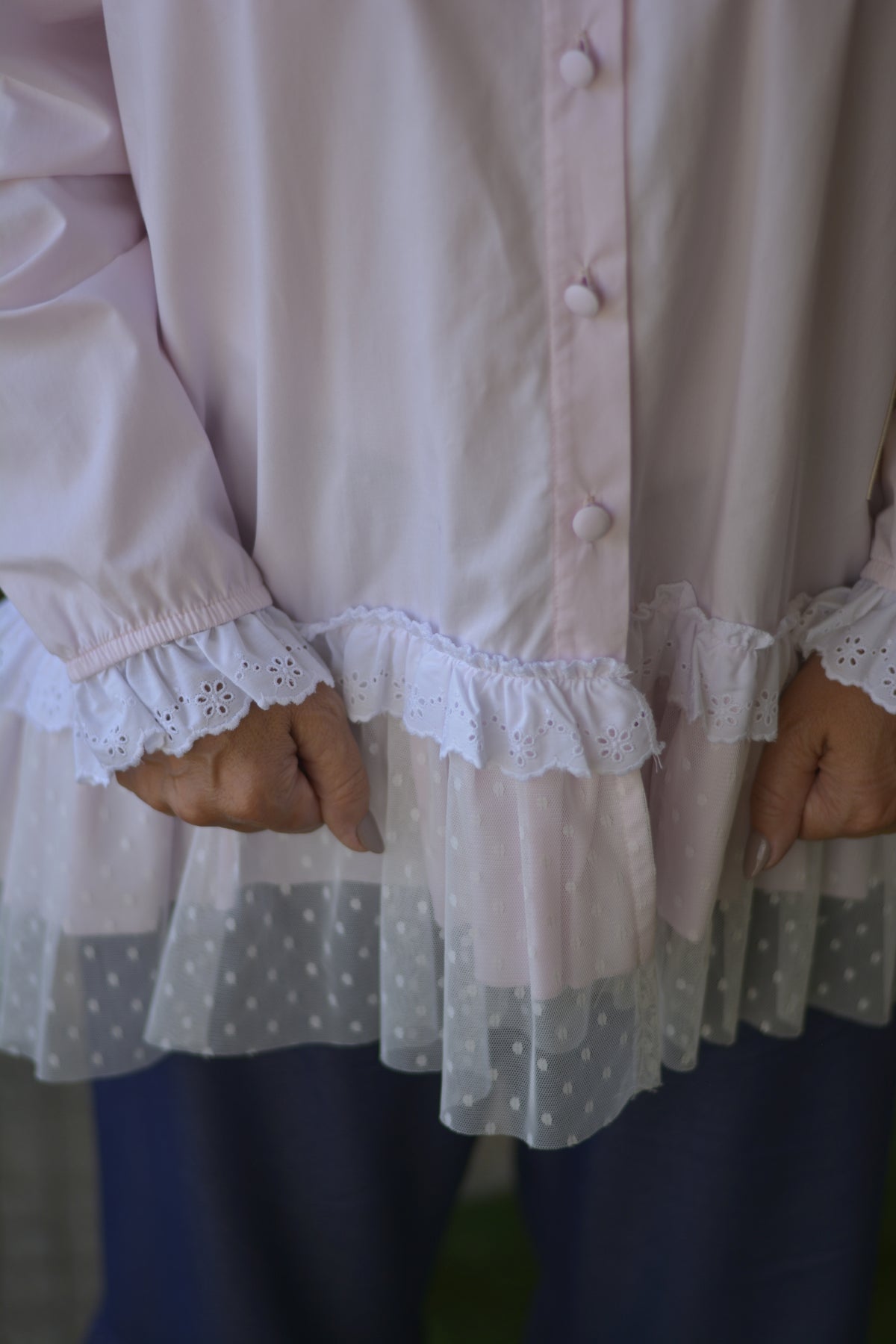 Túnica Rosa Bebé com Tule