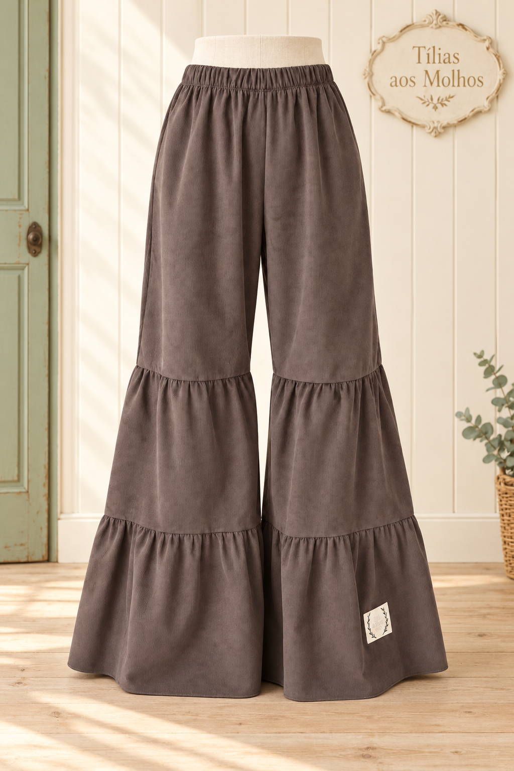 Pantalonas Bombazine Fininha Castanha
