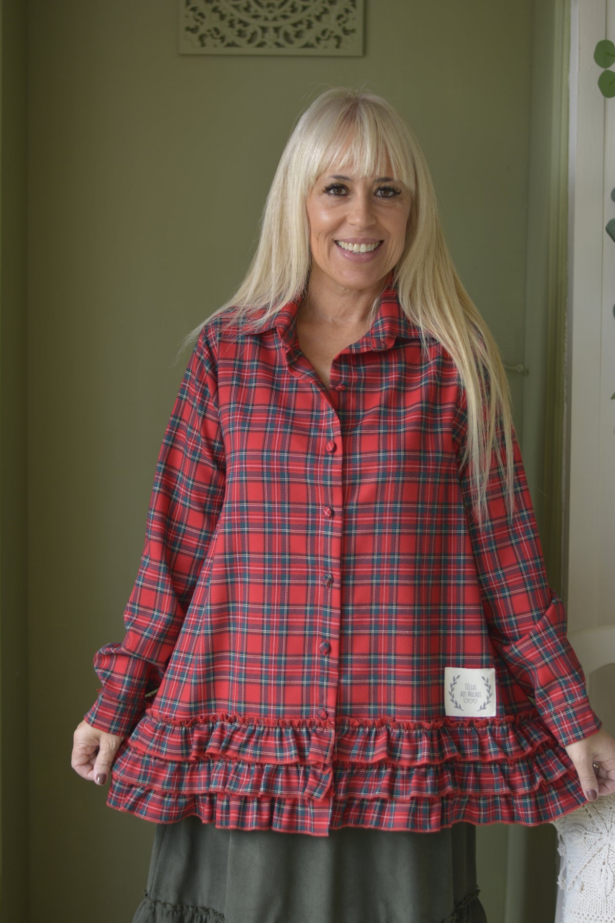 Camisa Xadrez Vermelho