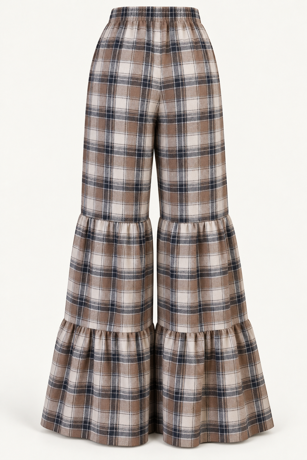 Pantalonas Quadrados Castanhos