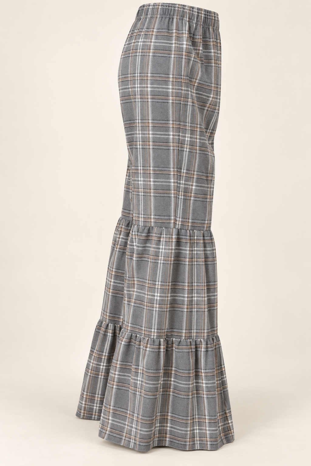 Pantalonas Quadrados Tartan Cinza