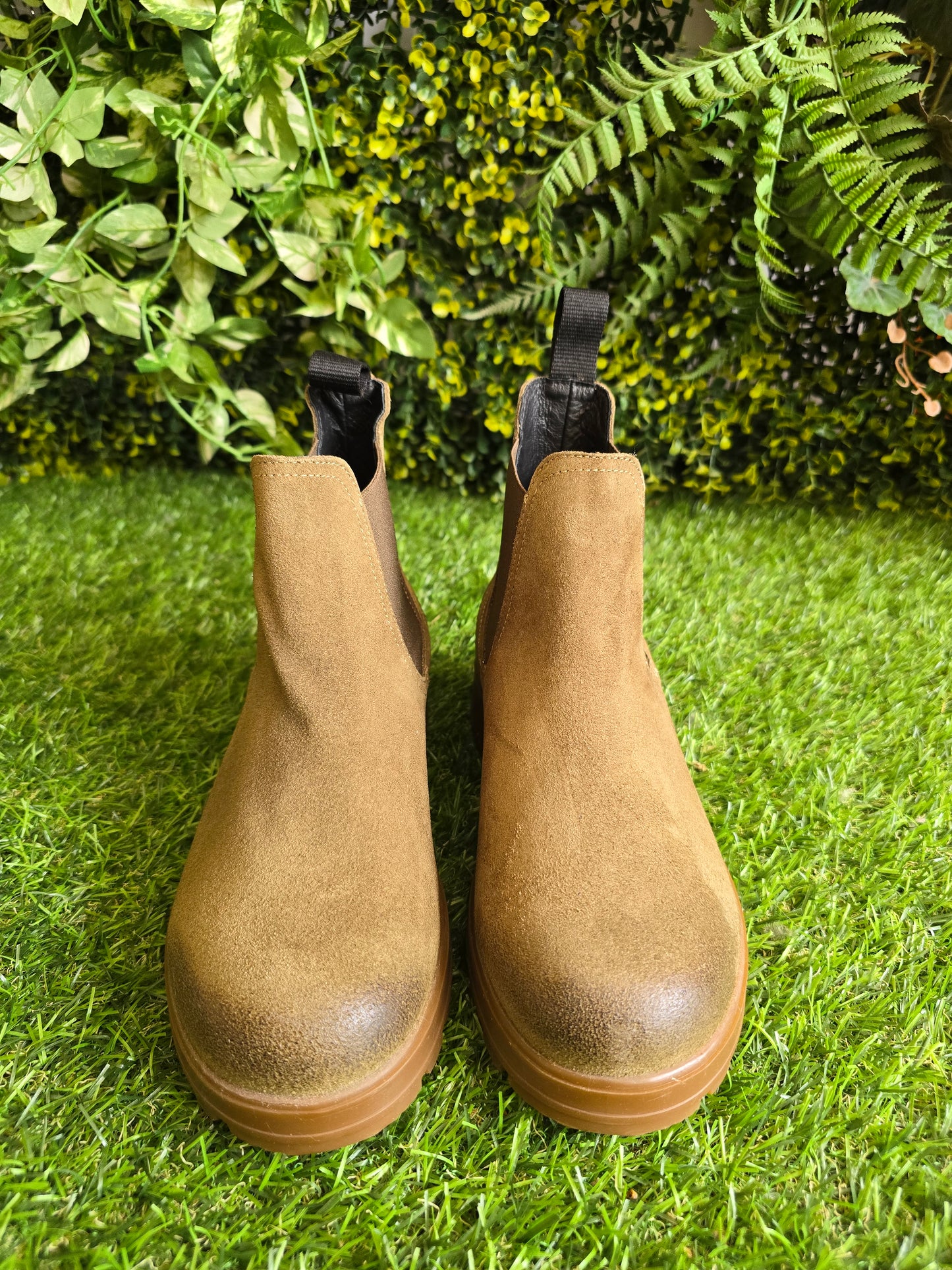 Botas Cubanas em Camurça Verde