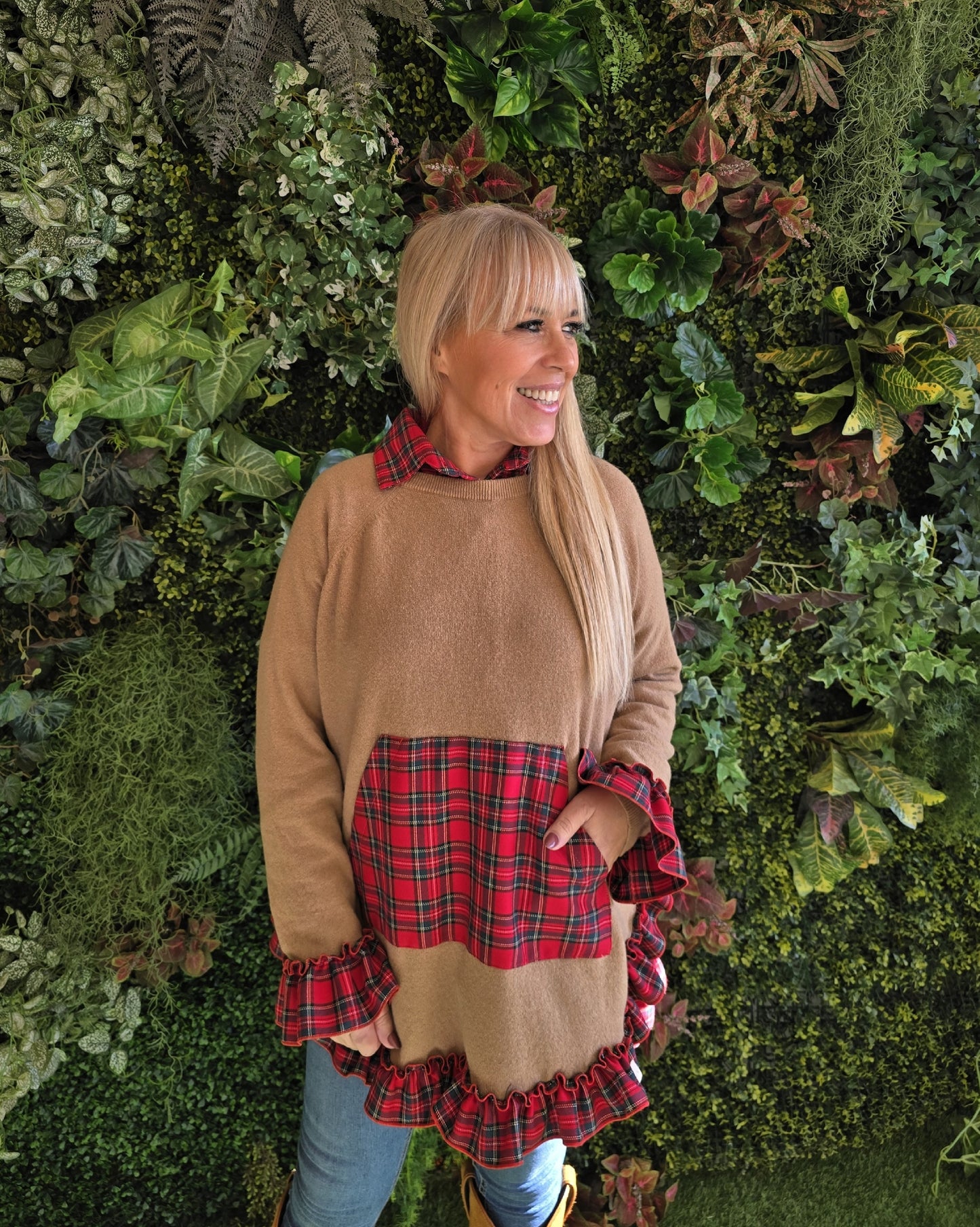 Camisola Lambezul Creme Bolso