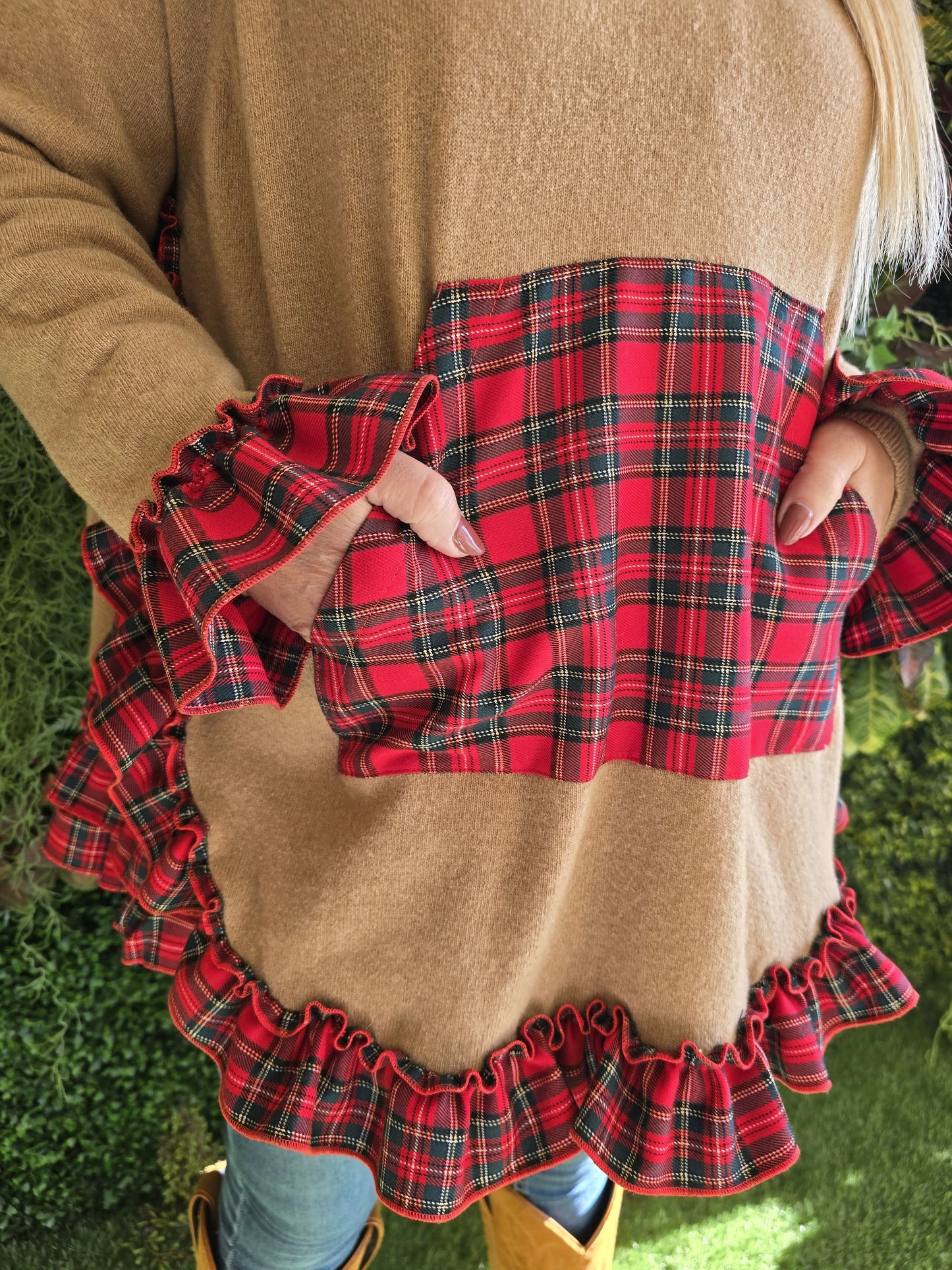 Camisola Lambezul Creme Bolso