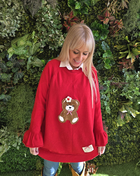 Camisola Lambezul Vermelha Ursa