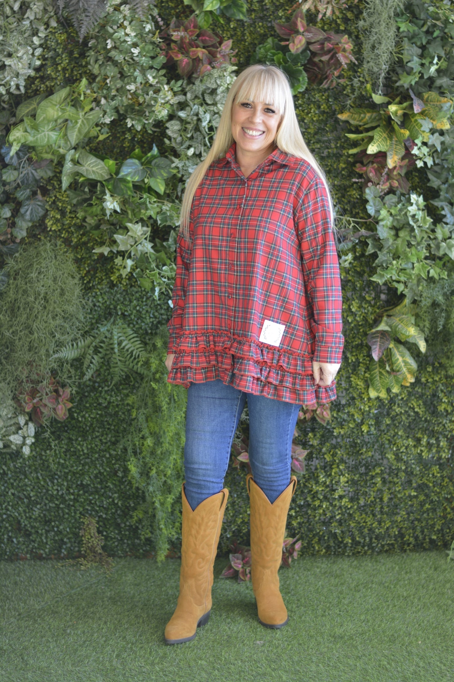 Camisa Xadrez Vermelho