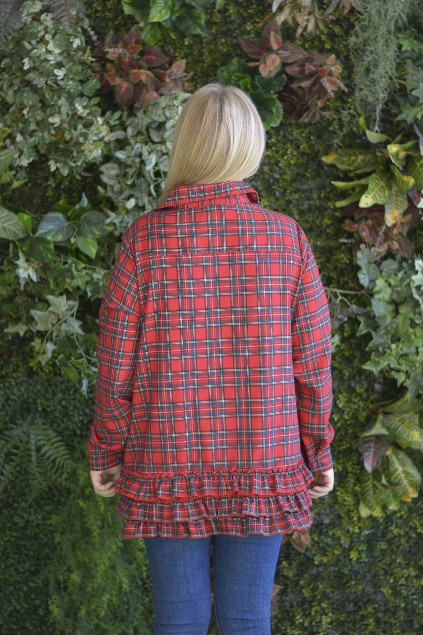 Camisa Xadrez Vermelho