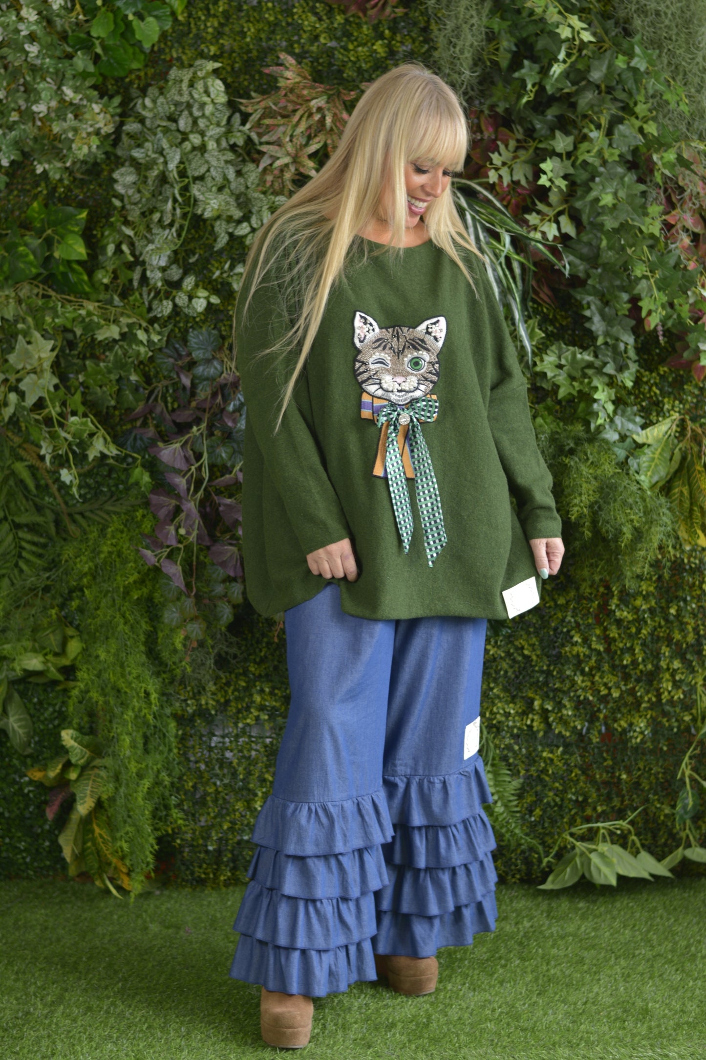 Camisola Lambezul Caqui Gato