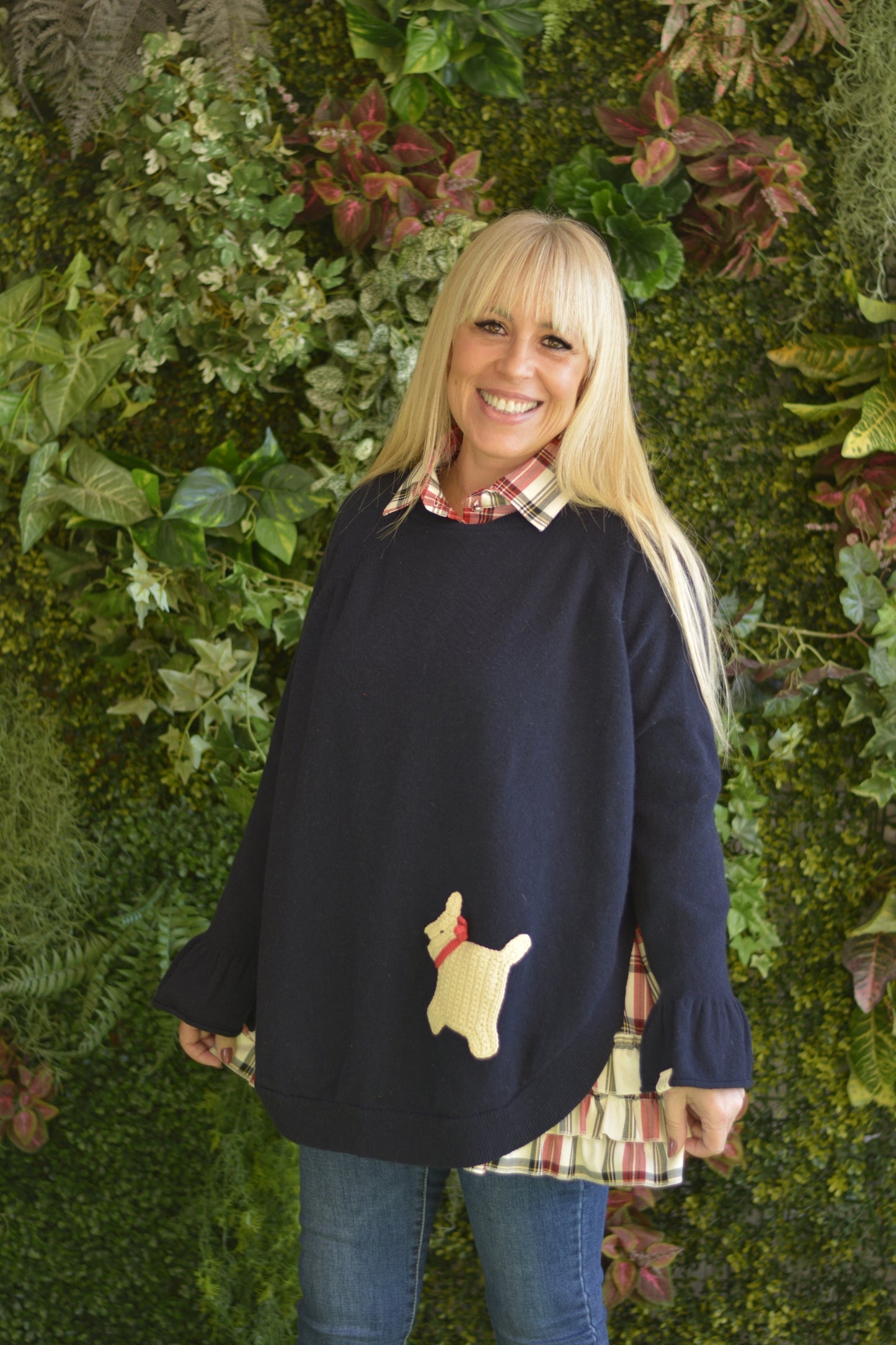 Camisola Lambezul Azul Marinho Cão