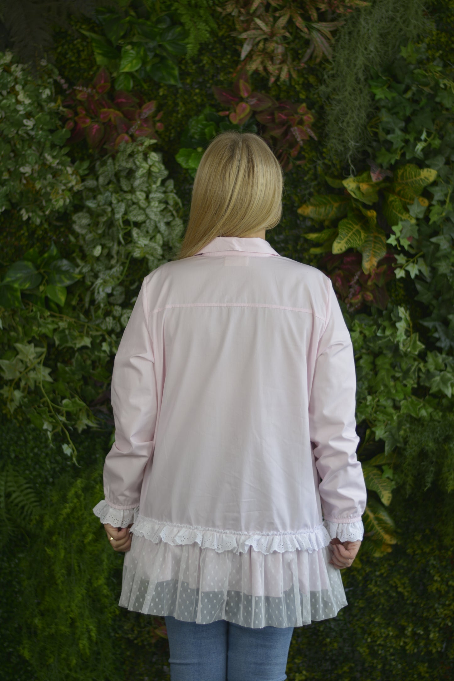 Túnica Rosa Bebé com Tule