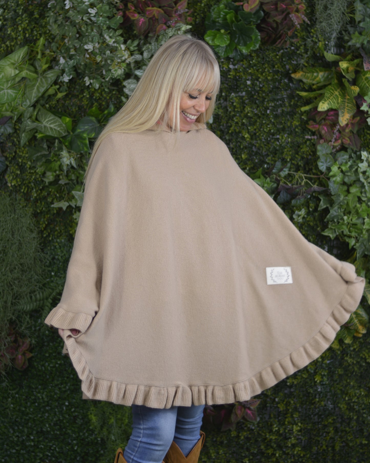 Poncho Lambezul Creme