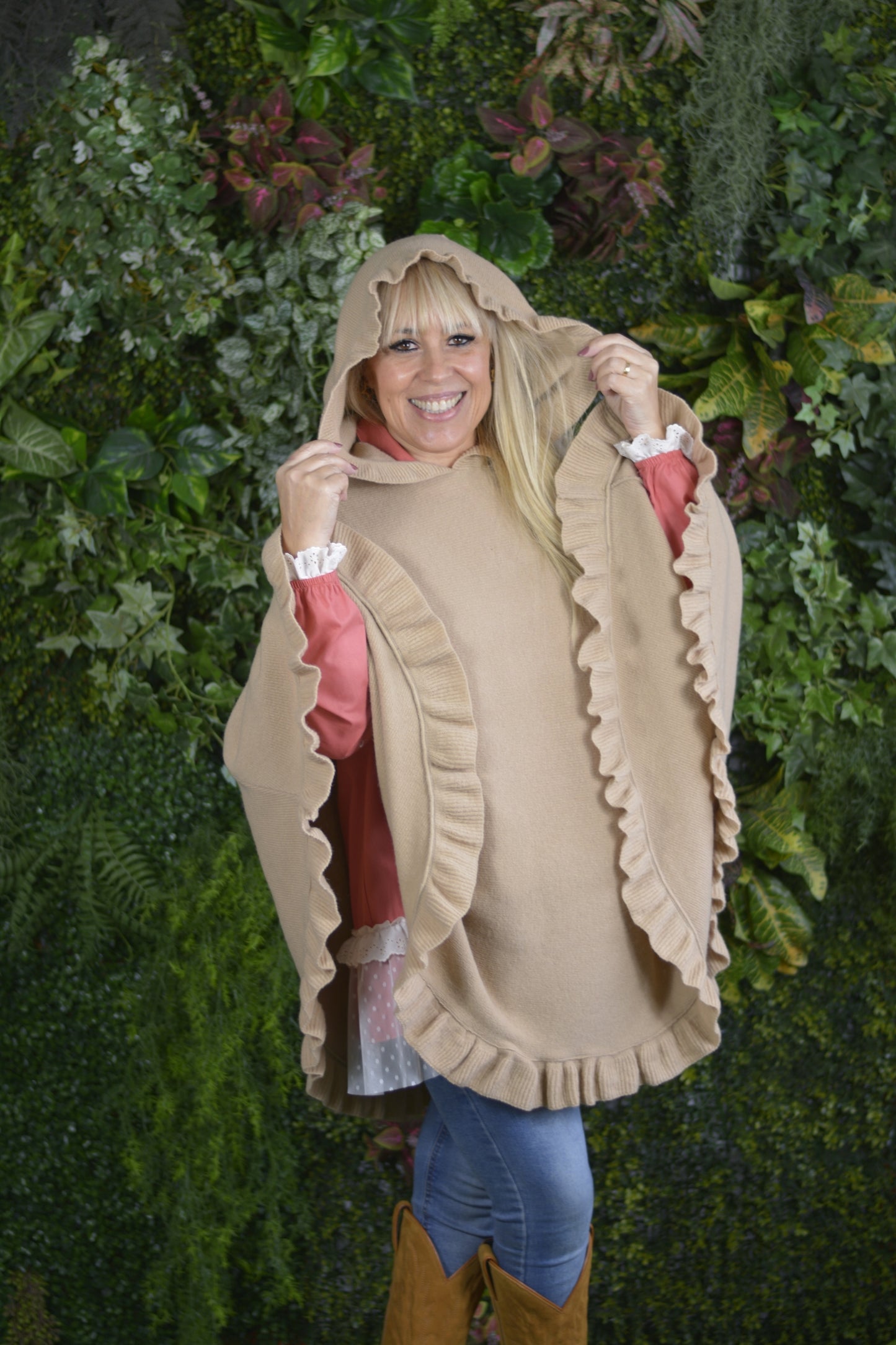Poncho Lambezul Creme