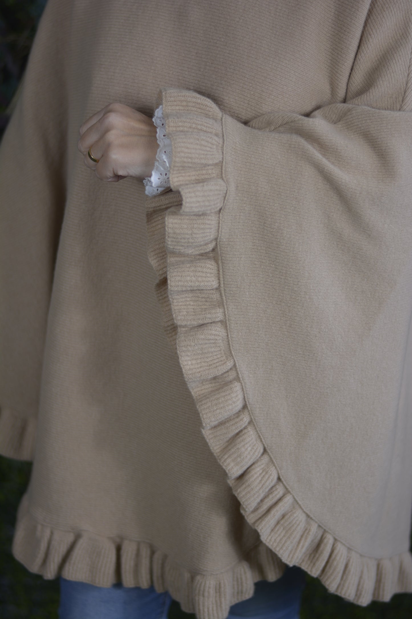 Poncho Lambezul Creme