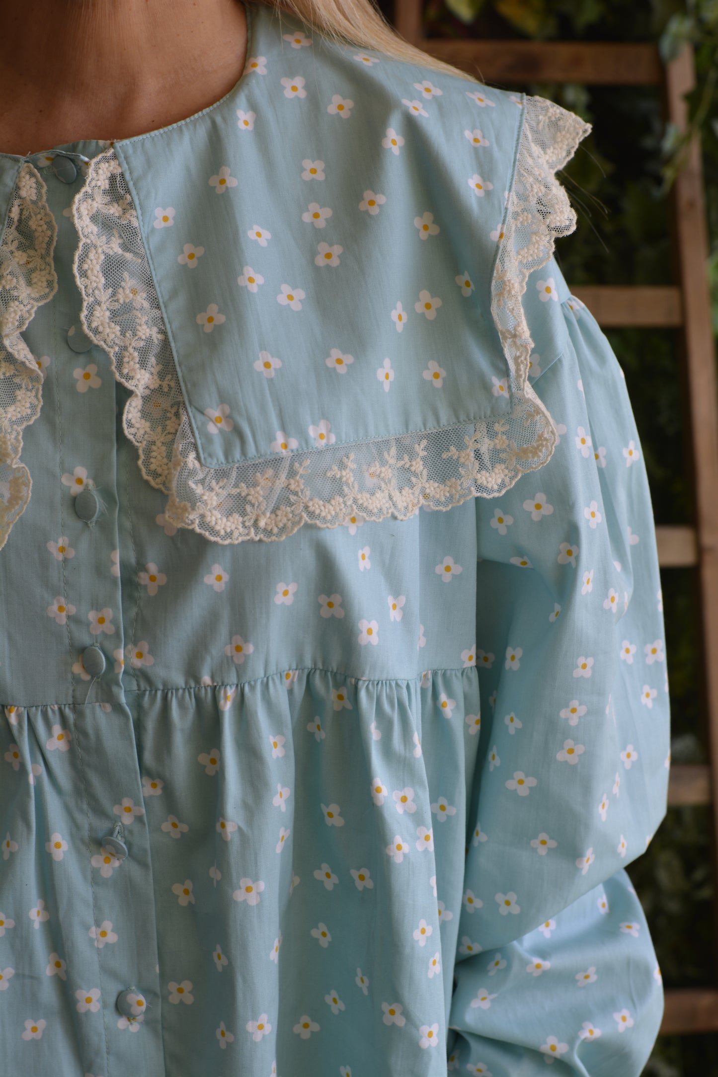 Túnica Azul Flores
