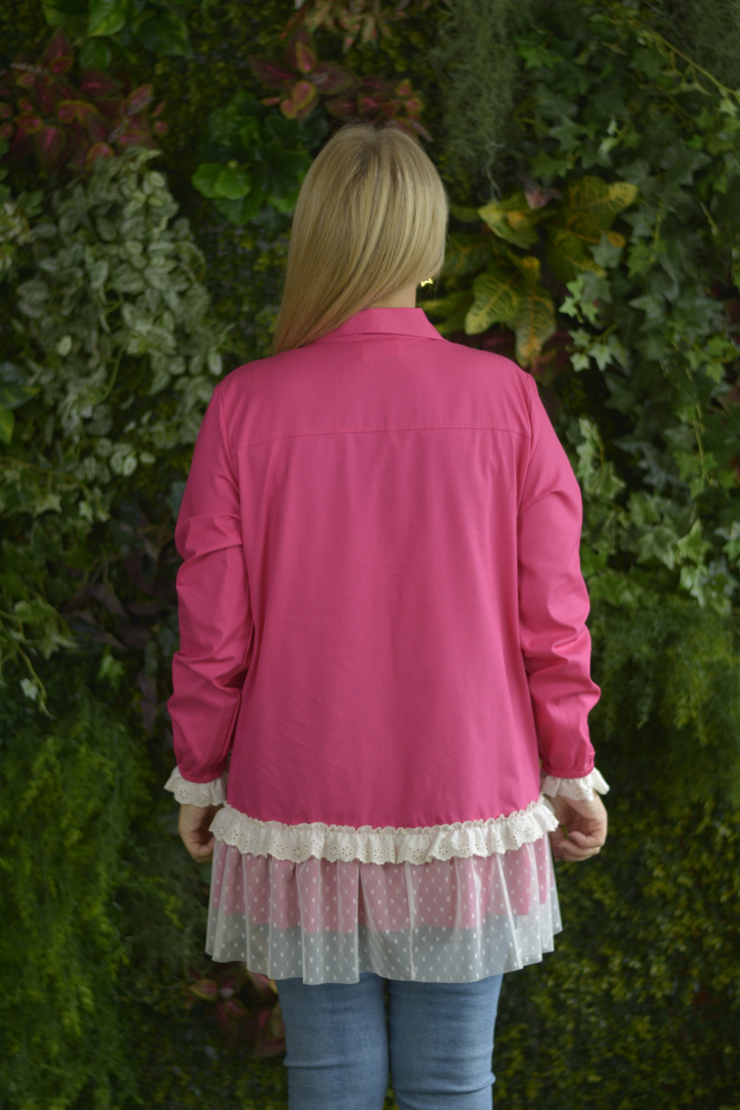 Túnica Fuschia com Tule