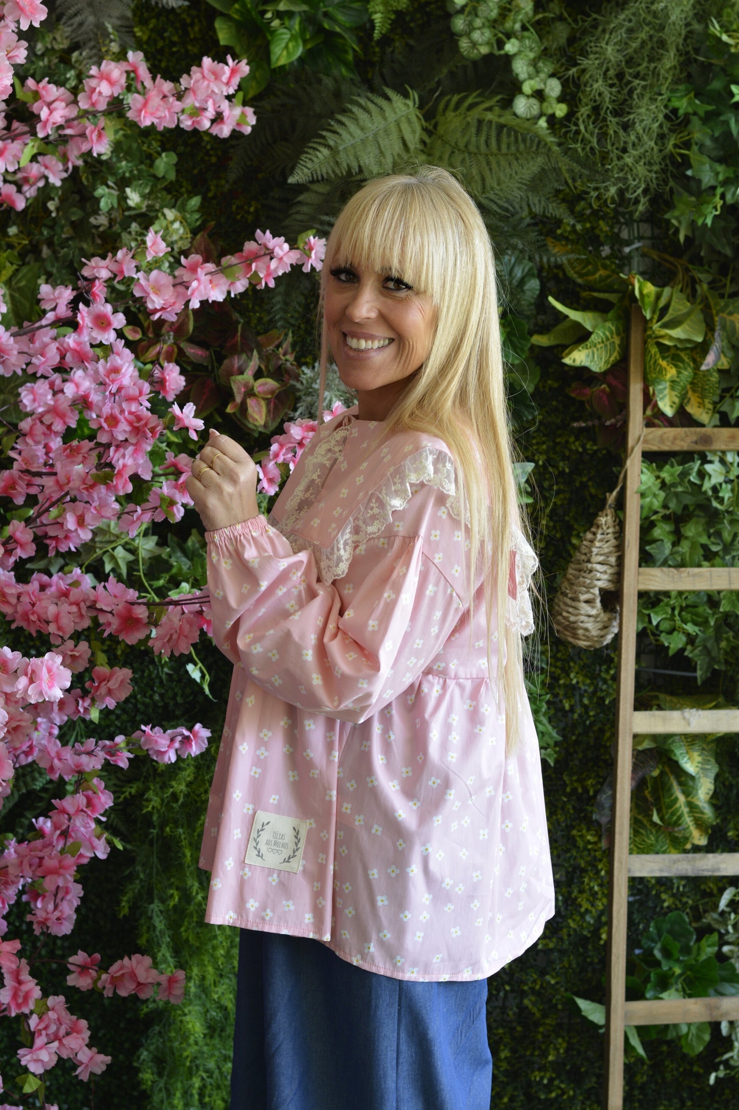 Túnica Rosa Flores