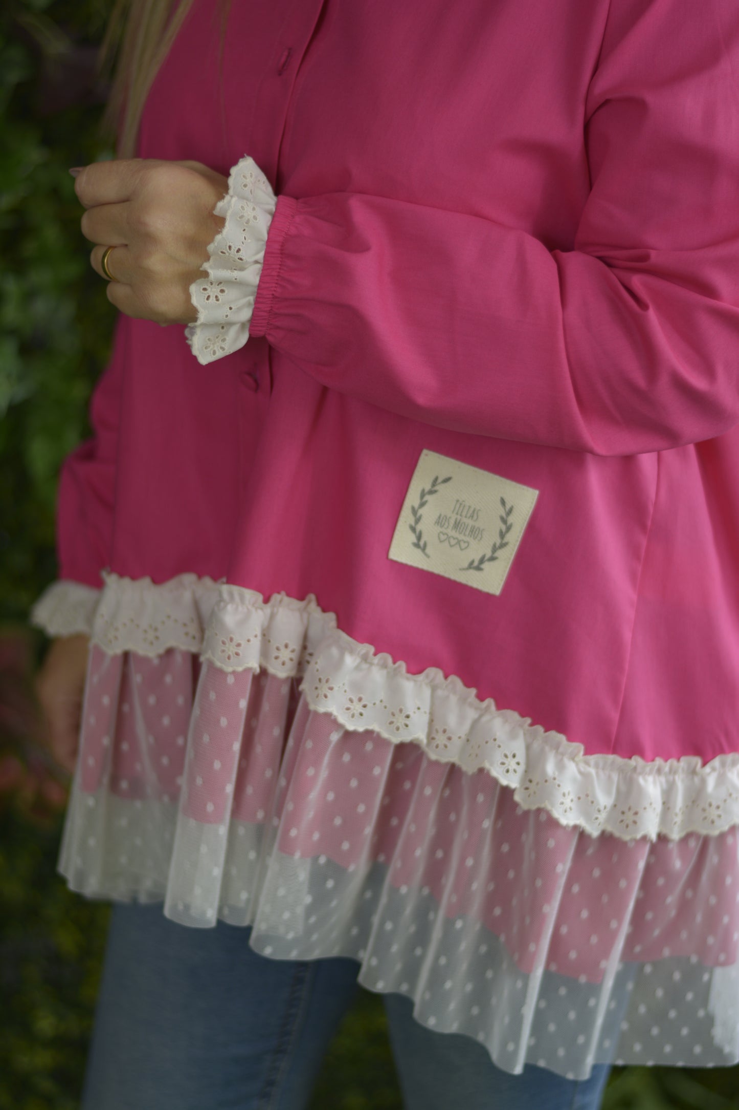 Túnica Fuschia com Tule