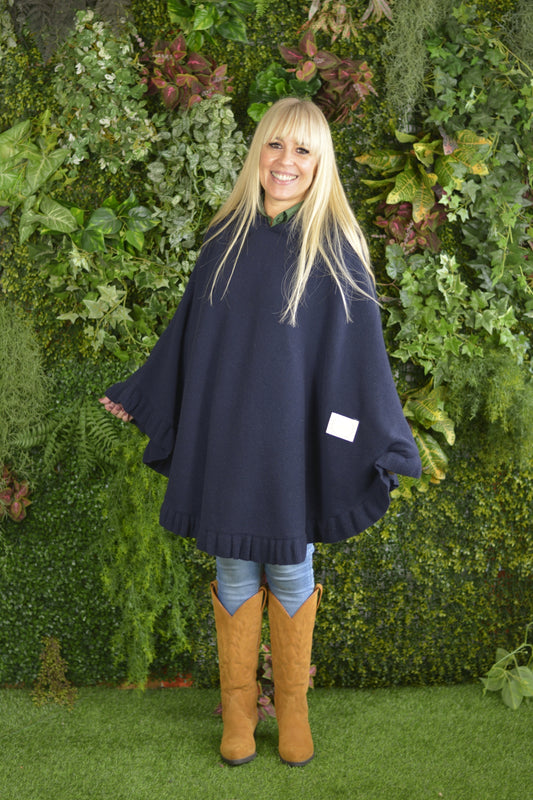 Poncho Lambezul Azul Marinho
