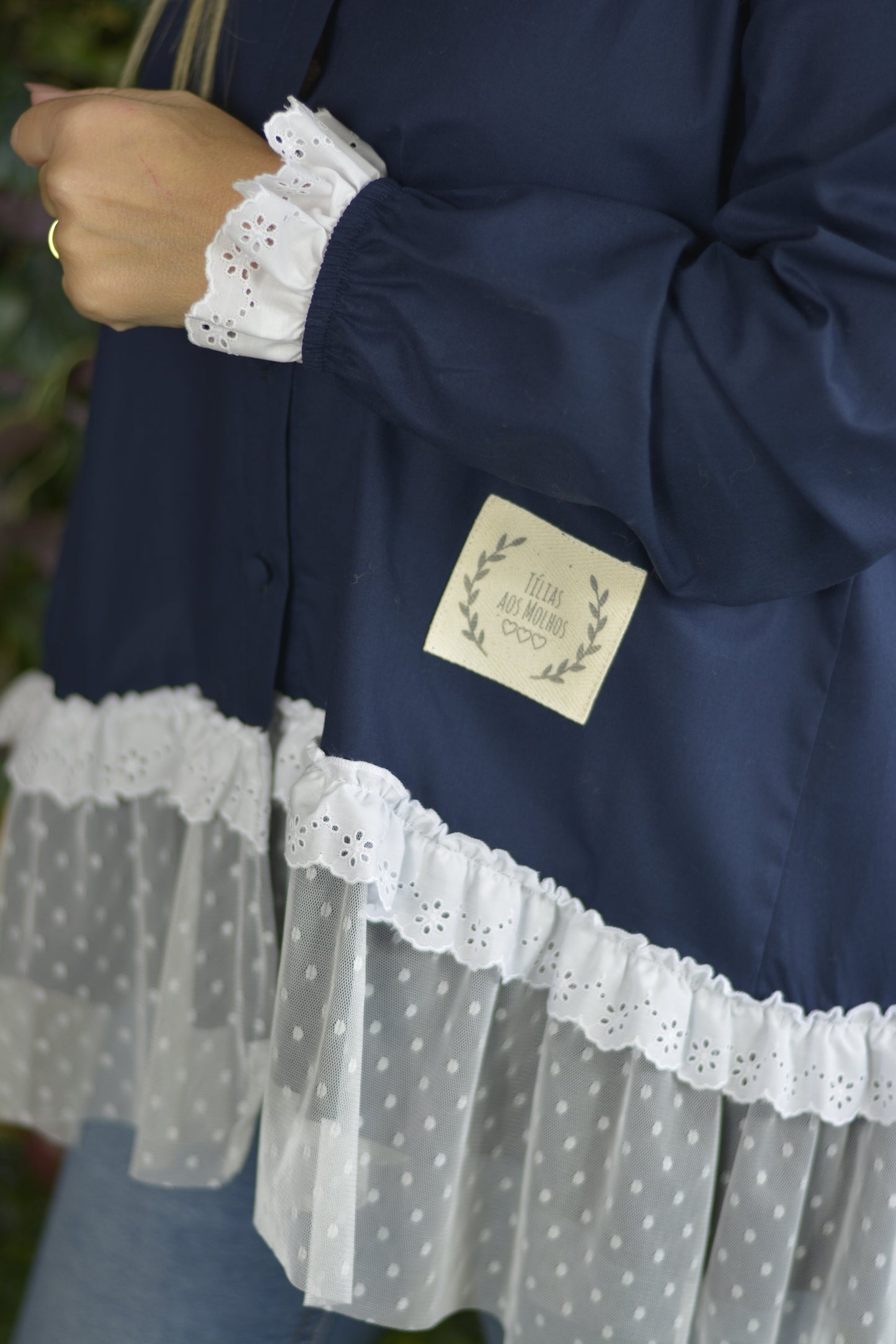 Túnica Marinho Azul com Tule