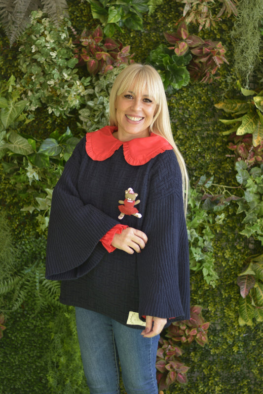 Camisola Lambezul Azul Marinho Pregadeira Ursa