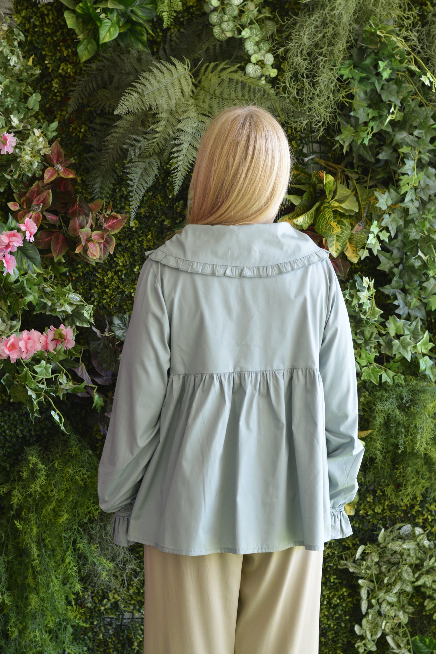 Túnica Verde Florzinhas