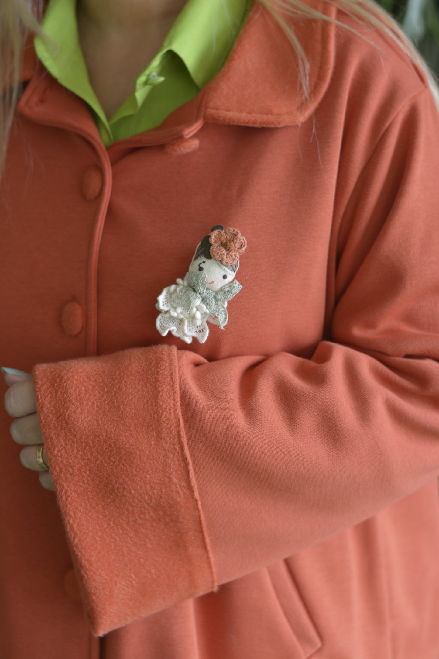 Casaco Brique Pêlo por Dentro