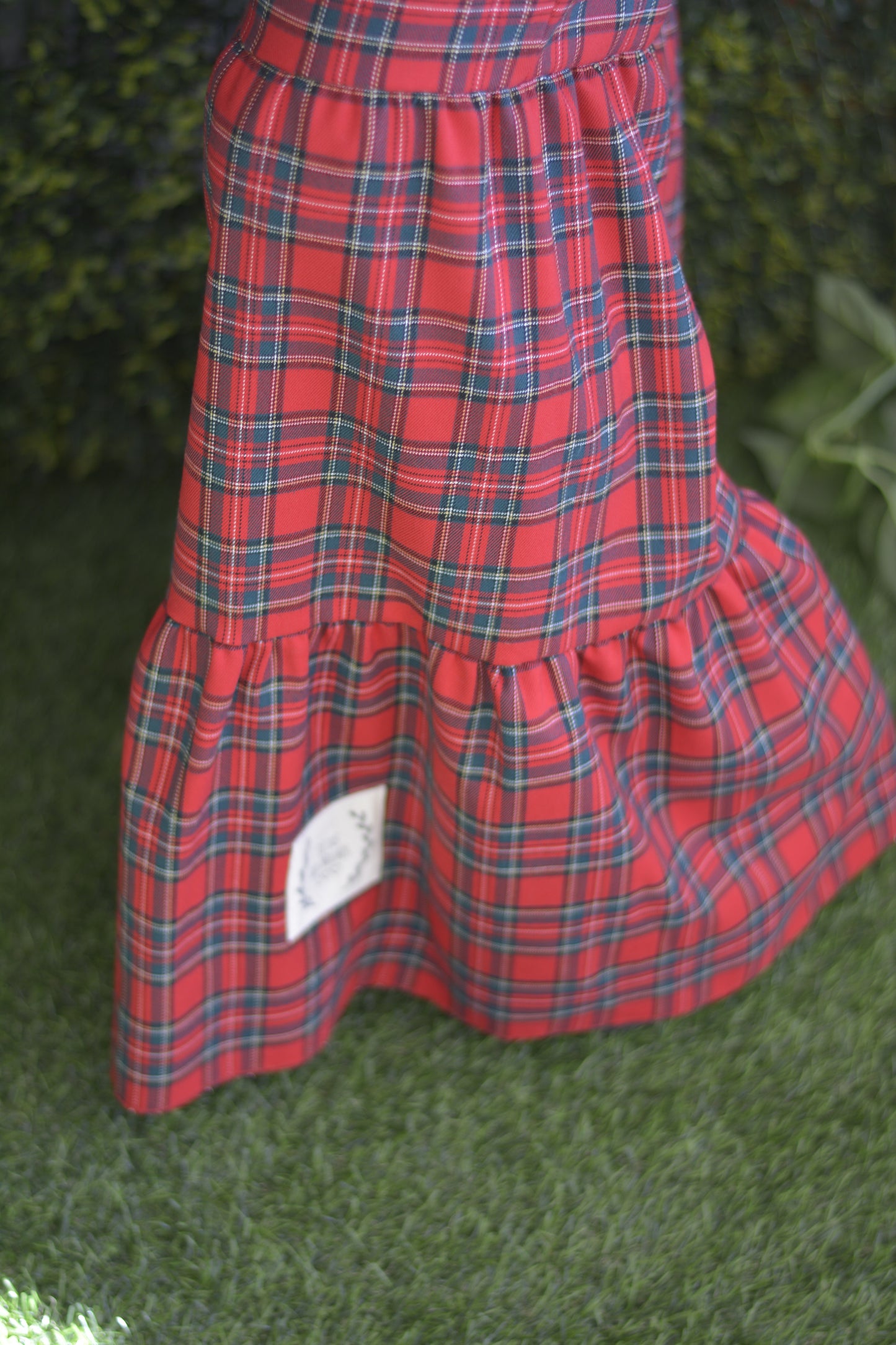 Pantalonas Xadez Vermelho