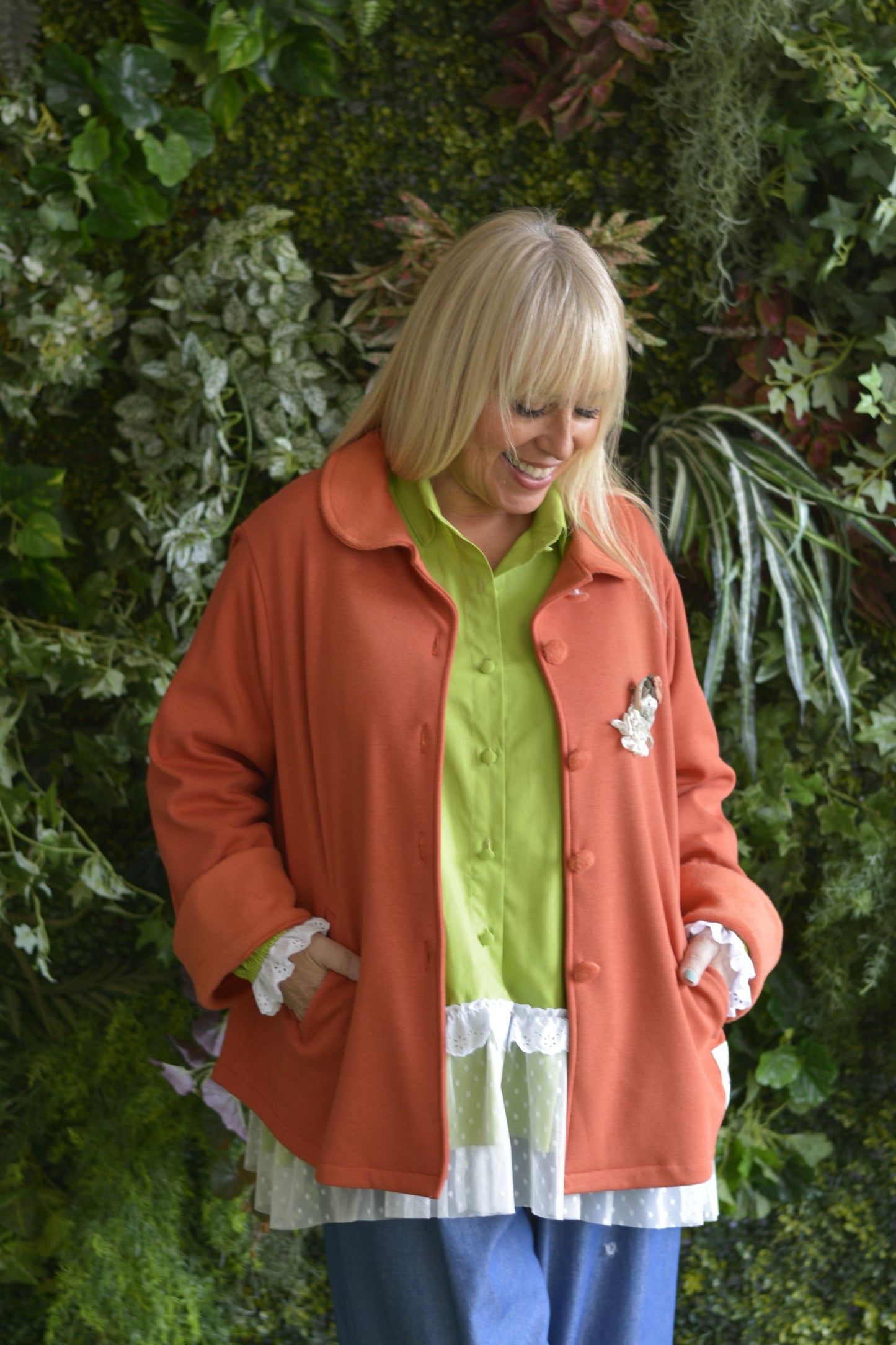 Casaco Brique Pêlo por Dentro