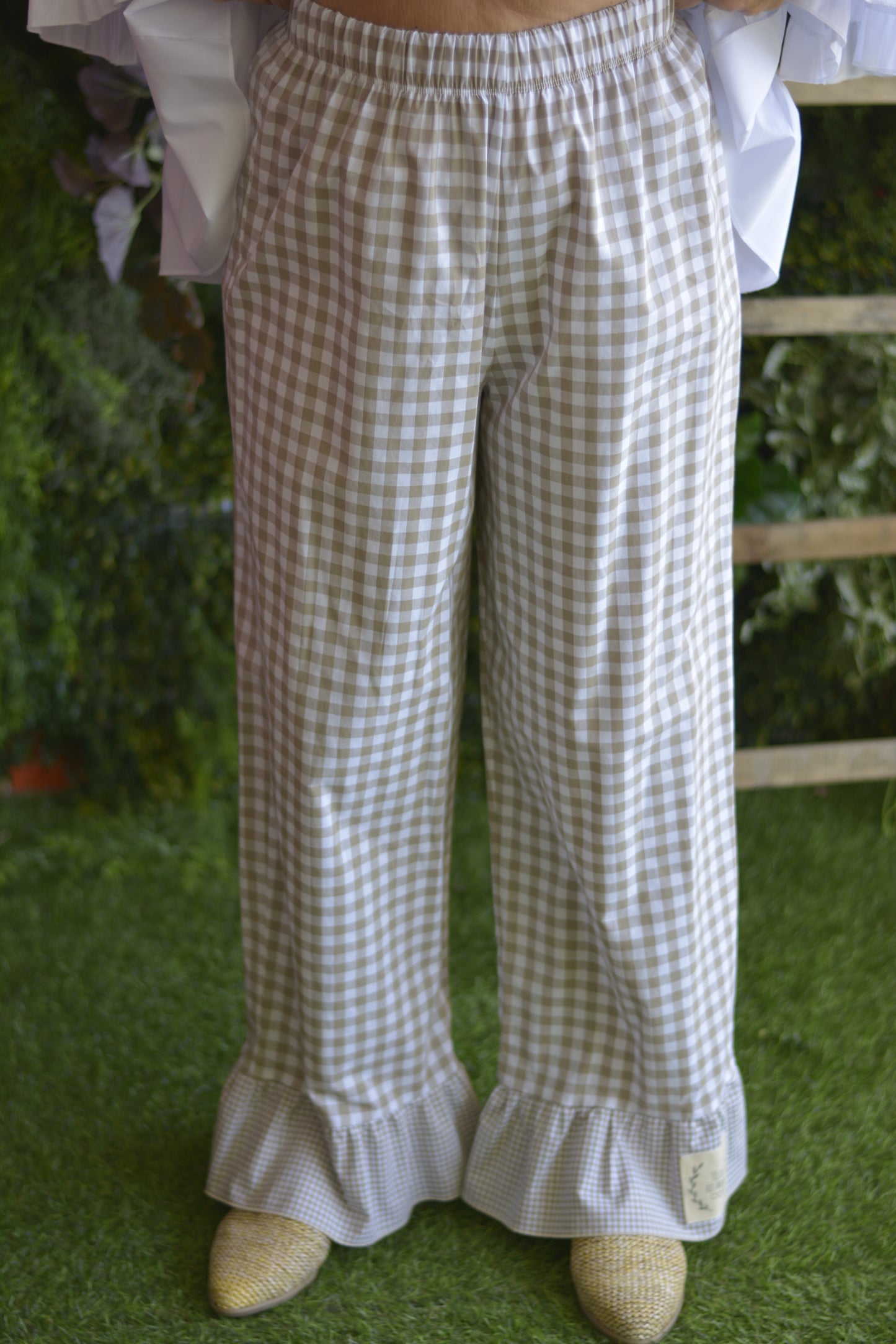 Pantalonas Quadrados Creme